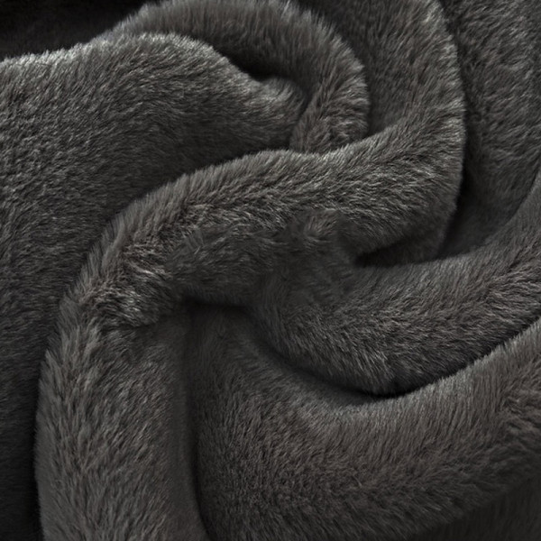 Экомех пальтовый, цвет - Тёмно-серый