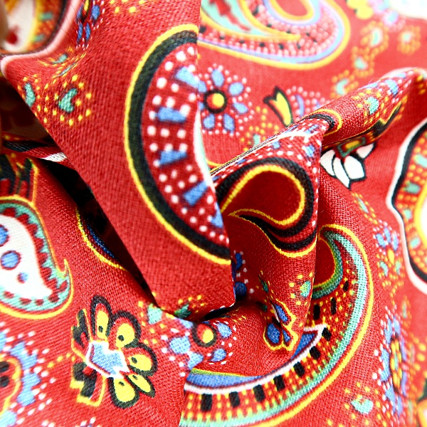 Перкаль плательный, цвет - Красный