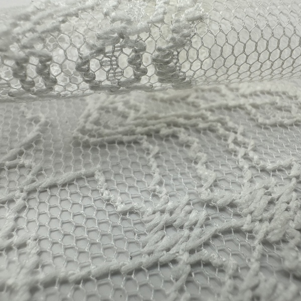 Кружево плательное, цвет - Белый