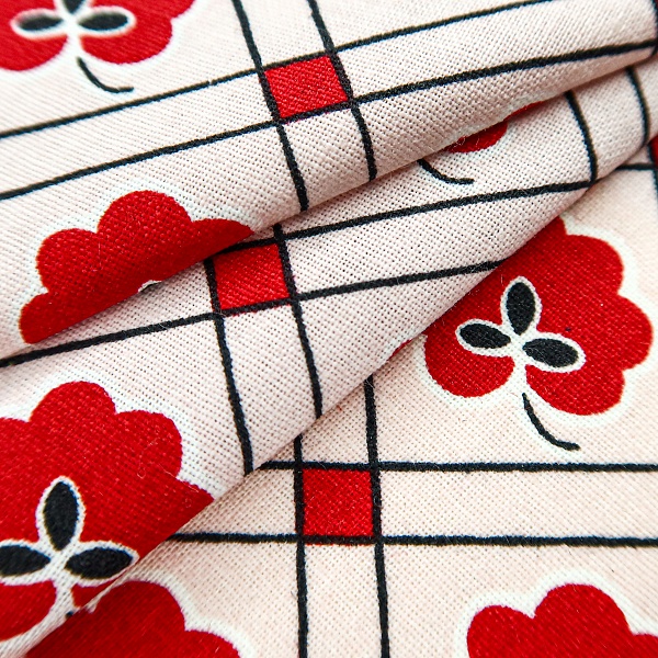 Перкаль плательный, цвет - Красный