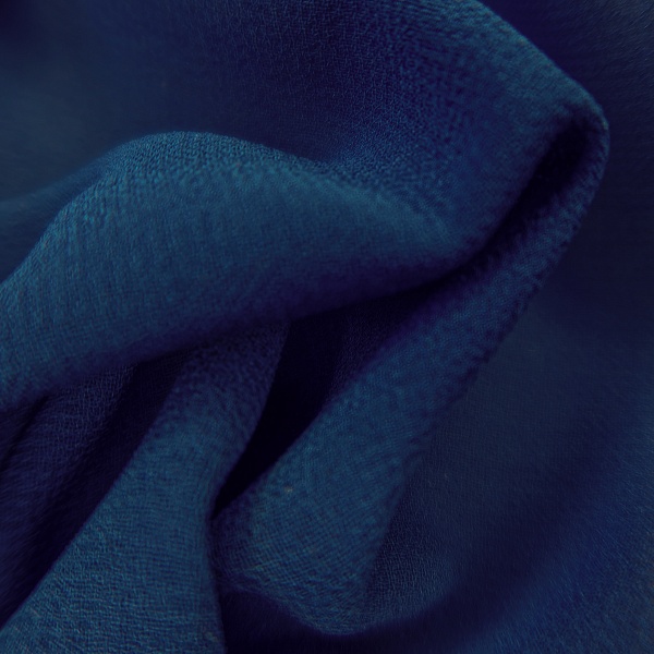 Шифоновая ткань, цвет - Синий