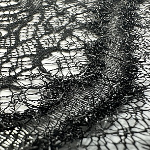 Кружево плательное, цвет - Чёрный