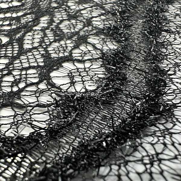 Кружево плательное, цвет - Чёрный
