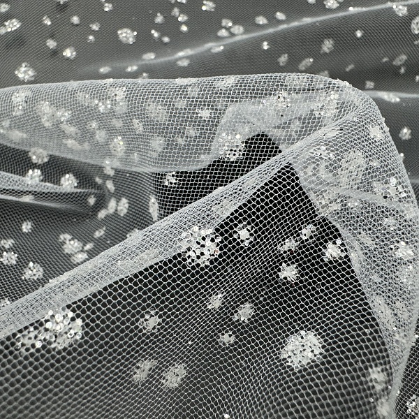 Сетка плательная, цвет - Белый