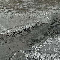 Полиэстер плательный, цвет - Серебряный