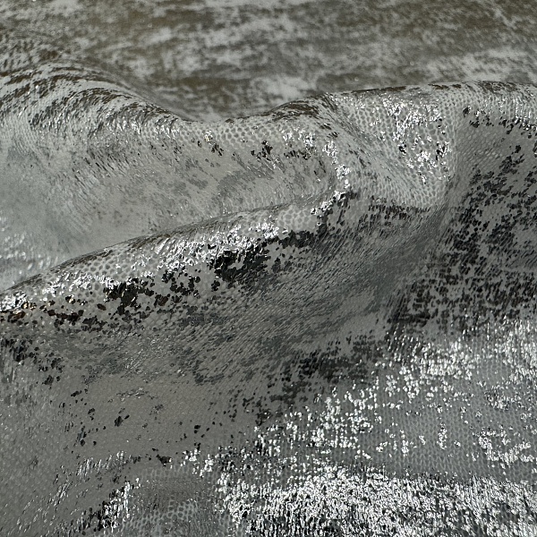 Полиэстер плательный, цвет - Серебряный