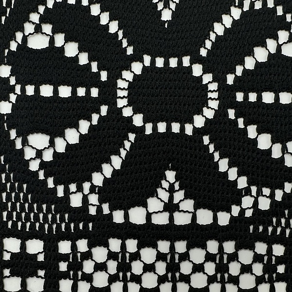 Кружево плательное, цвет - Чёрный