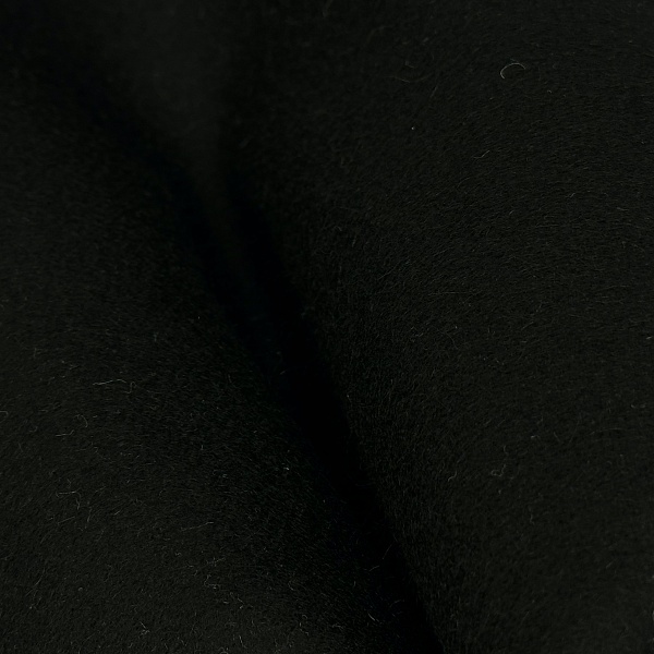 Шерсть пальтовая, цвет - Чёрный