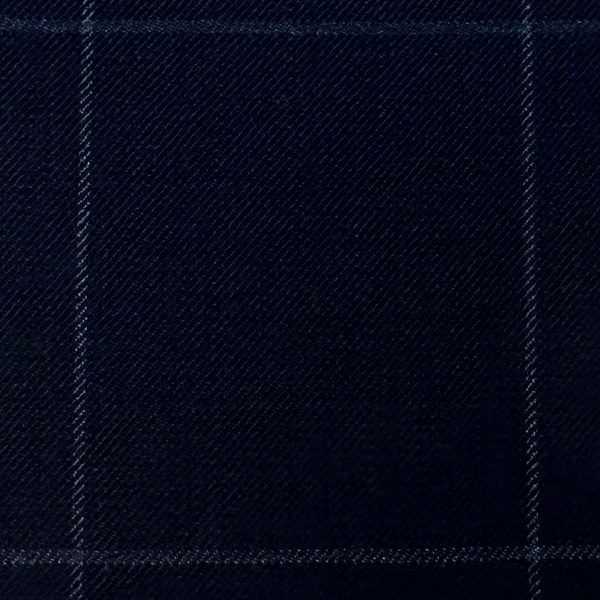 Шерсть костюмная, цвет - Синий