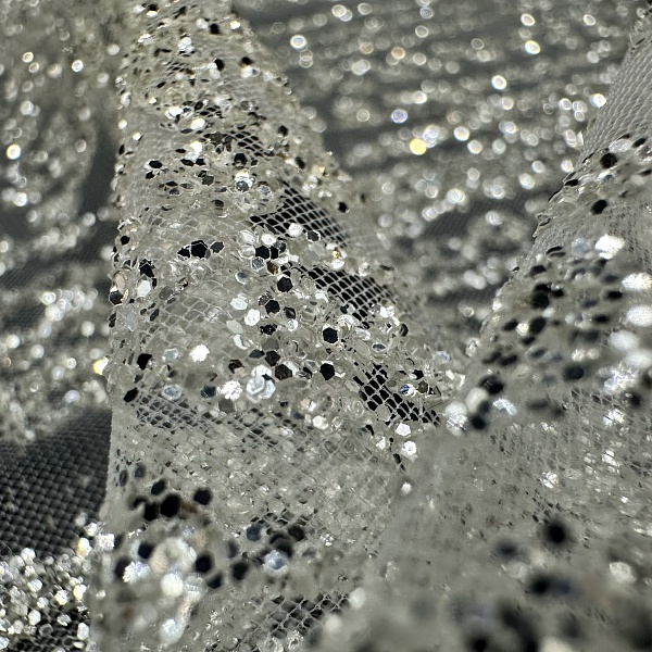 Сетка плательная, цвет - Белый