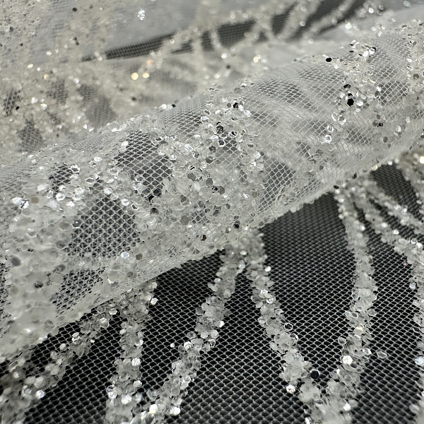 Сетка плательная, цвет - Белый