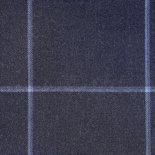 Шерсть костюмная, цвет - Тёмно-синий