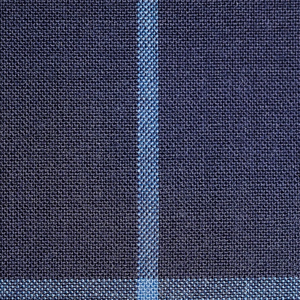 Шерсть костюмная, цвет - Тёмно-синий