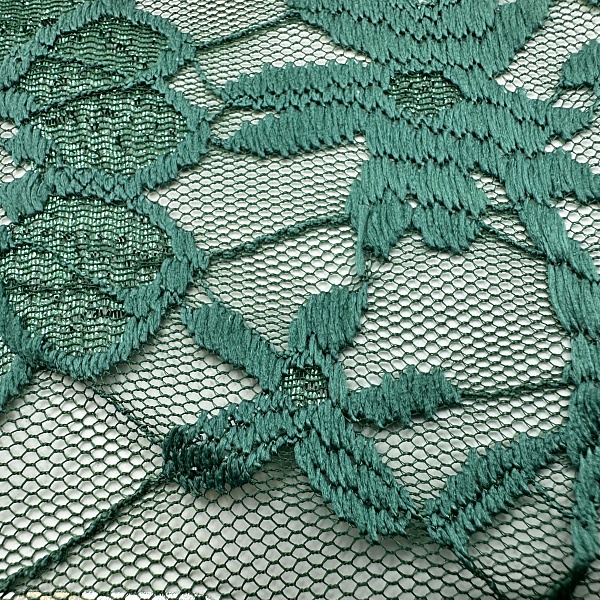 Кружево плательное, цвет - Зелёный