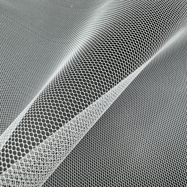 Сетка плательная, цвет - Натуральный белый