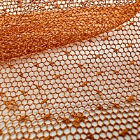 Кружево плательное, цвет - Оранжевый