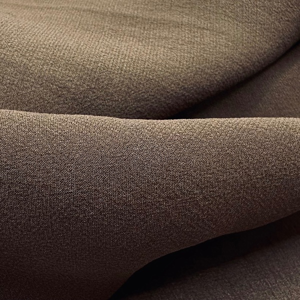 Шёлк шифон плательно-блузочный, цвет - Шоколадный классический