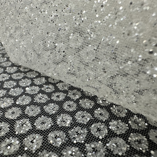 Сетка плательная, цвет - Белый