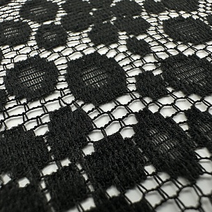 Кружево плательное, цвет - Чёрный