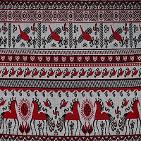 Вязаный трикотаж, цвет - Красный