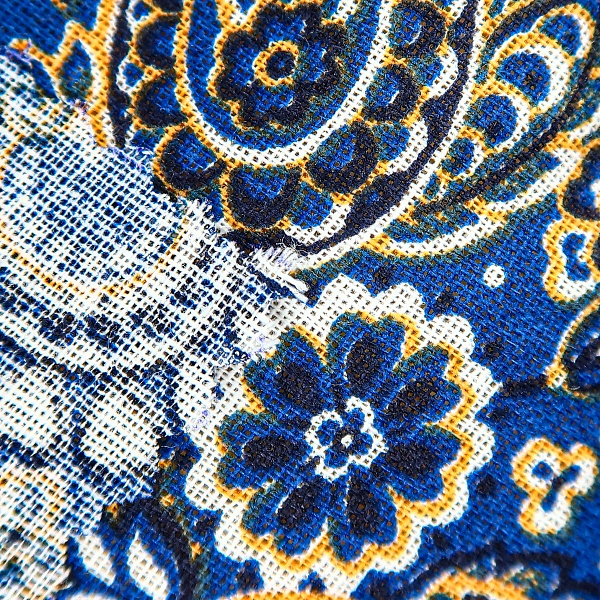 Ситец плательный, цвет - Синий