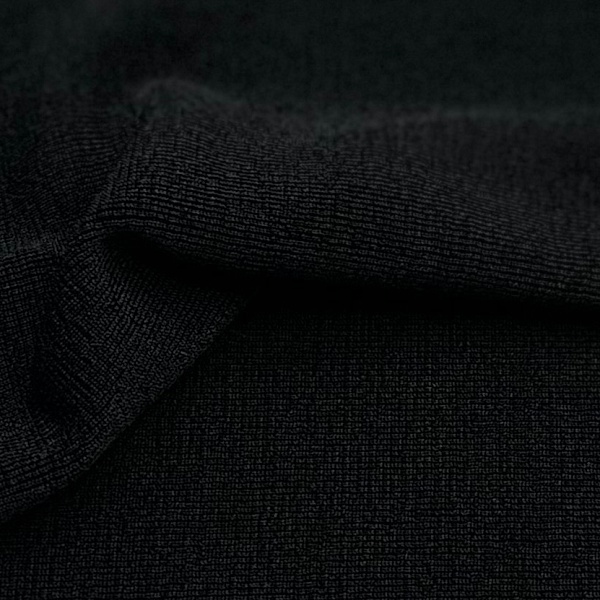 Полиэстер плательный, цвет - Чёрный