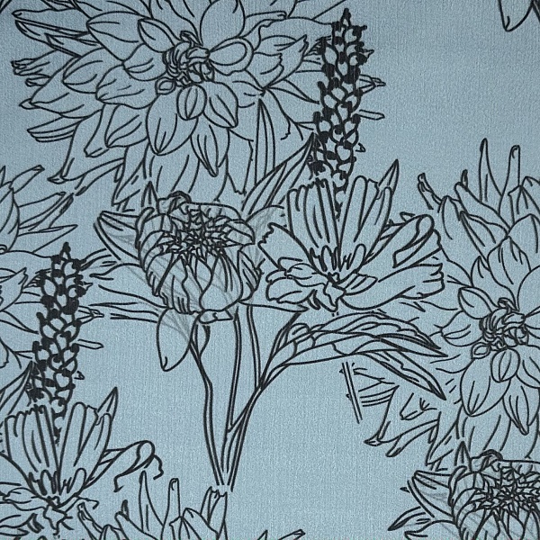 Полиэстер плательный, цвет - в ассортименте