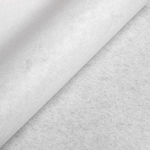 Неклеевой флизелин - стабилизатор для вышивки 
60 гр/кв.м, ширина 100 см, цвет - Белый