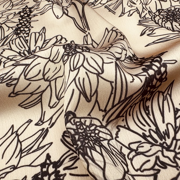 Полиэстер плательный, цвет - в ассортименте