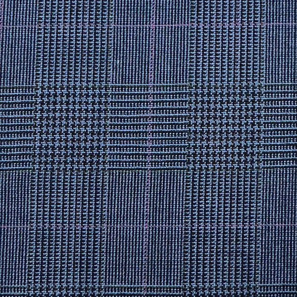 Шерсть костюмная, цвет - Синий