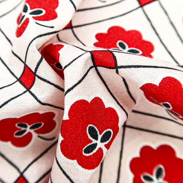 Перкаль плательный, цвет - Красный