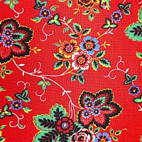 Перкаль плательный, цвет - Красный