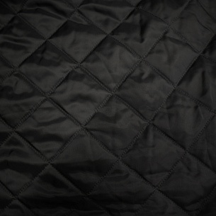 Курточная стёганая ткань, цвет - Чёрный