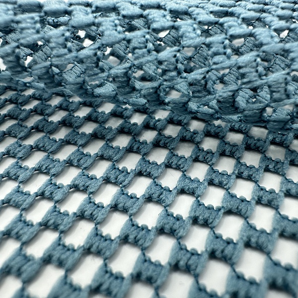 Кружево плательное, цвет - Голубой