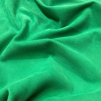 Натуральная замша козлика одёжная, цвет - Зелёный насыщенный