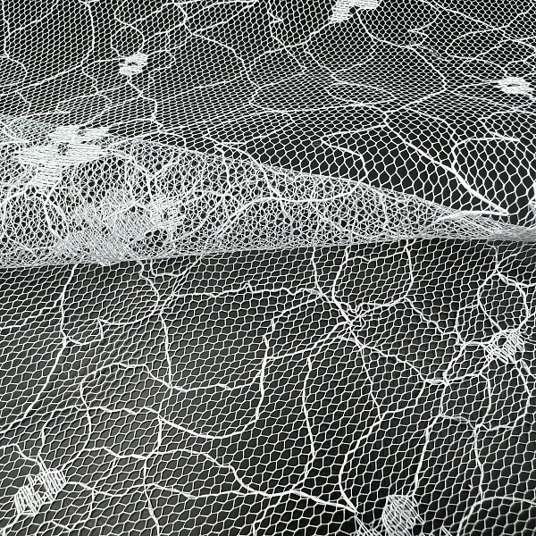 Кружево плательное, цвет - Натуральный белый