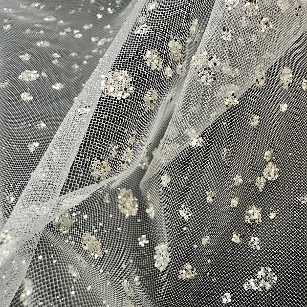 Сетка плательная, цвет - Белый