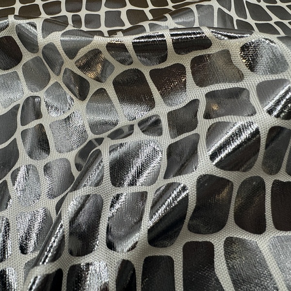 Полиэстер плательный, цвет - Серебряный