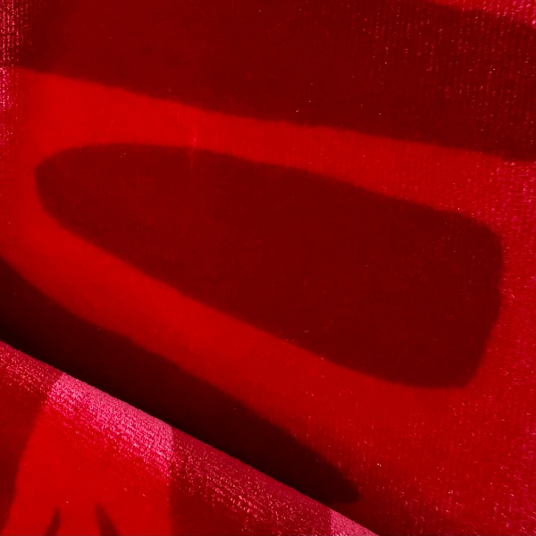 Полиэстер костюмный, цвет - Красный