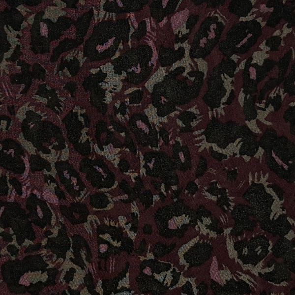 Шифон плательно-блузочный, цвет - Бордовый