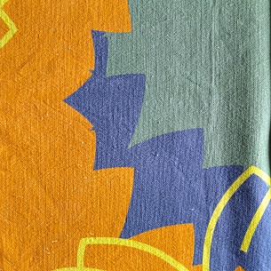 Лён, цвет - Зелёный