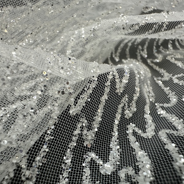 Сетка плательная, цвет - Белый