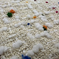 Твид костюмный, цвет - Бежевый