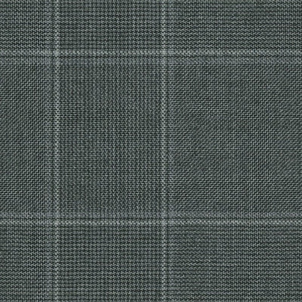 Ткань костюмная, цвет - Серый в клетку