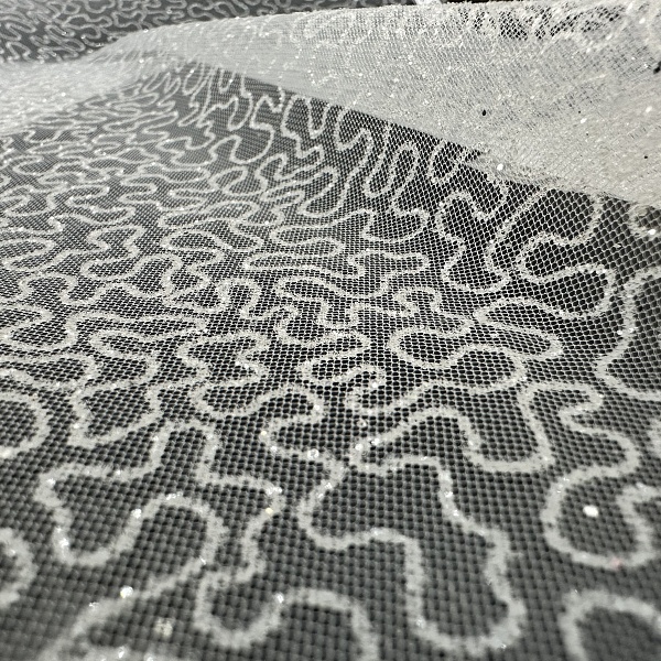 Полиэстер плательный, цвет - Тёплый Белый