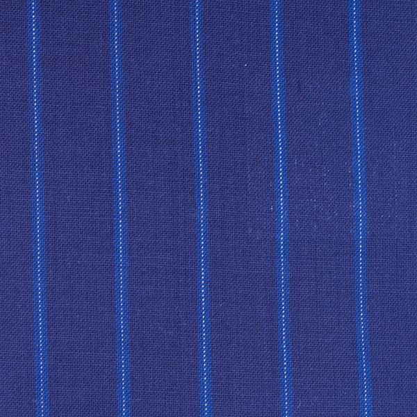 Шерсть костюмная, цвет - Синий в полоску