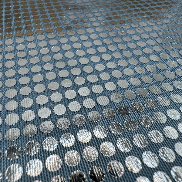 Полиэстер плательный, цвет - Голубой