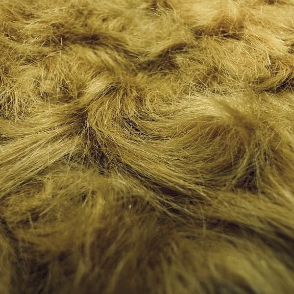 Экомех пальтовый, цвет - Горчичный