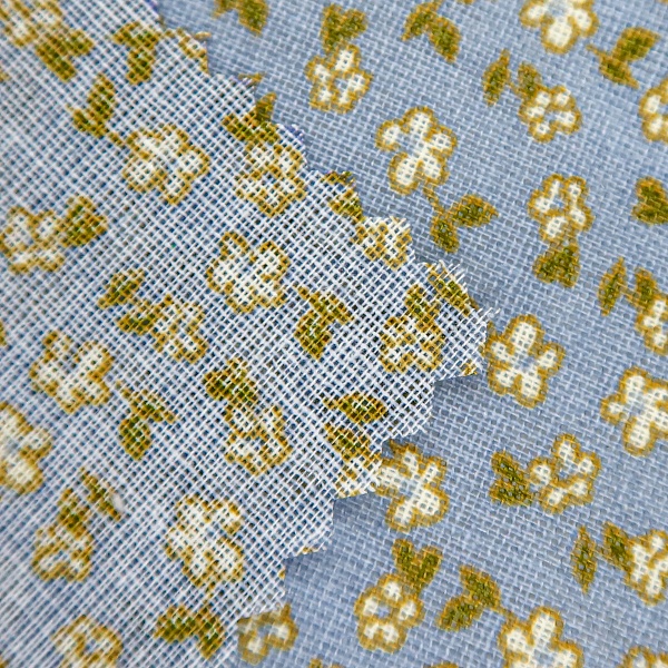 Ситец плательный, цвет - Голубой