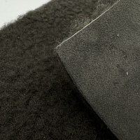 Натуральная меховая овчина одёжная, цвет - Коричневый тёмный